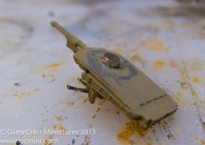 Step 3: Glue the magnet in the turret